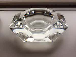 Val-Saint-Lambert - Octagonale kristallen asbak - gesigneerd verkocht voor € 20!