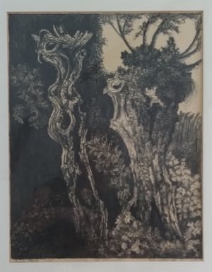 Jan van den Thillart - handgedrukte litho, lage oplage, goede staat, mystiek werk kopen? Bied vanaf 1!