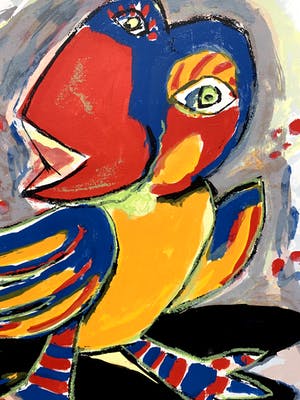 John Lie a Fo - kleurenlitho - zonder titel - 1994 kopen? Bied vanaf 70!