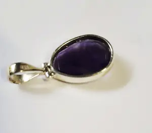 Nieuwe zilveren hanger met facetgeslepen Amethyst kopen? Bied vanaf 60!