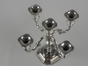 Curiosa - 4- armige verzilverde BMF kandelaar kopen? Bied vanaf 1!