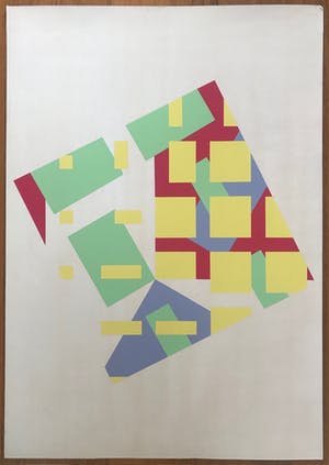 Peter Struycken - Gesigneerde zeefdruk uit de Prent 190 serie - 1968 - 94/190 - 'Structure' kopen? Bied vanaf 95!