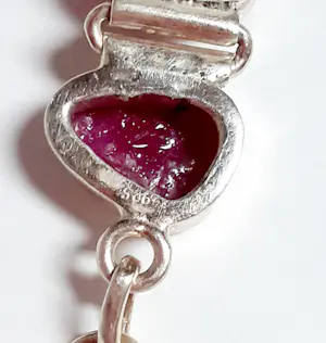 rode ruwe robijn designerarmband, kopen? Bied vanaf 65!