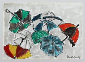 Niet of onleesbaar gesigneerd - aquarel / houtskool - 1990 kopen? Bied vanaf 1!
