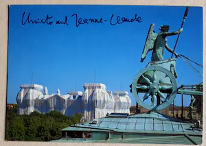 Christo - Project " Wrapped Reichstag "Berlin - 1995 handgesigneerd inc. stofmonster kopen? Bied vanaf 1!