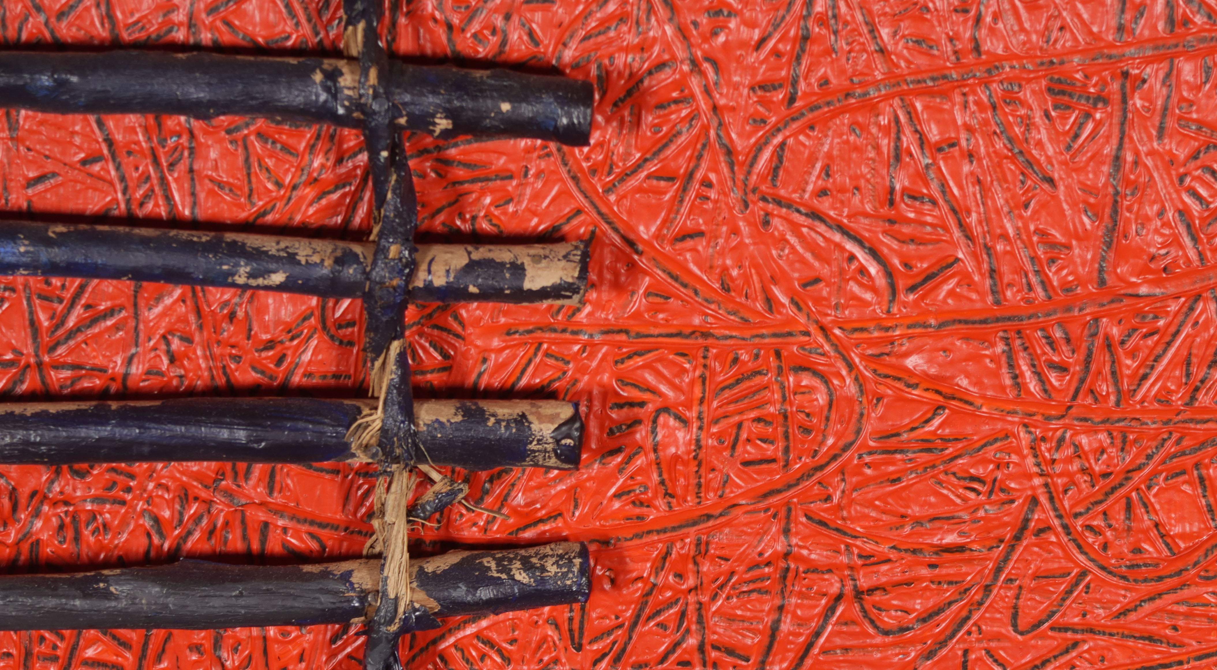 Marco den Breems - Acryl, collage en hout op doek, Zonder titel kopen? Bied vanaf 1!