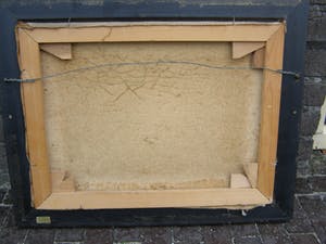 Piet Bouter - Landschap met schapen en boer. kopen? Bied vanaf 100!