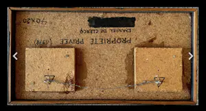 Daniel De Clercq - Charmantes Gemälde „Privatgrundstück“ aus dem Jahr 1979 kopen? Bied vanaf 80!