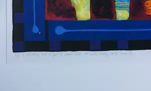 Clemens Briels - Zeefdruk op papier, Life is nothing but.. II - Ingelijst (Zeer groot) kopen? Bied vanaf 150!