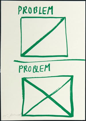 A.R. Penck - Litho, Problem kopen? Bied vanaf 1!