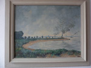 Adam Potgieter - Olieverf op doek, landschap kopen? Bied vanaf 40!