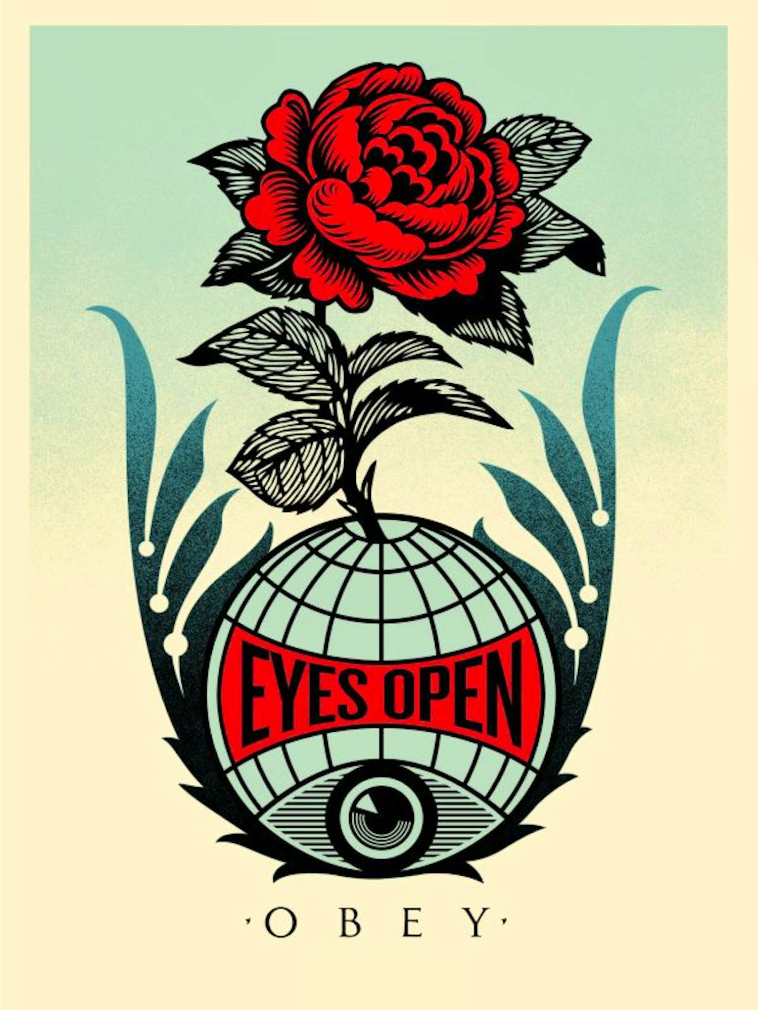 Shepard Fairey - EYES OPEN sold for € 10!