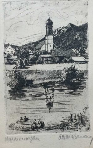 Otto Ackermann-Pasegg - C4390-15 - Oberammergau kopen? Bied vanaf 25!