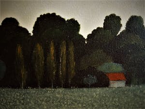 Erna van Mondfrans - Fraai verstild realistisch olieverf "Huis in de Provence Frankrijk" gesigneerd kopen? Bied vanaf 80!