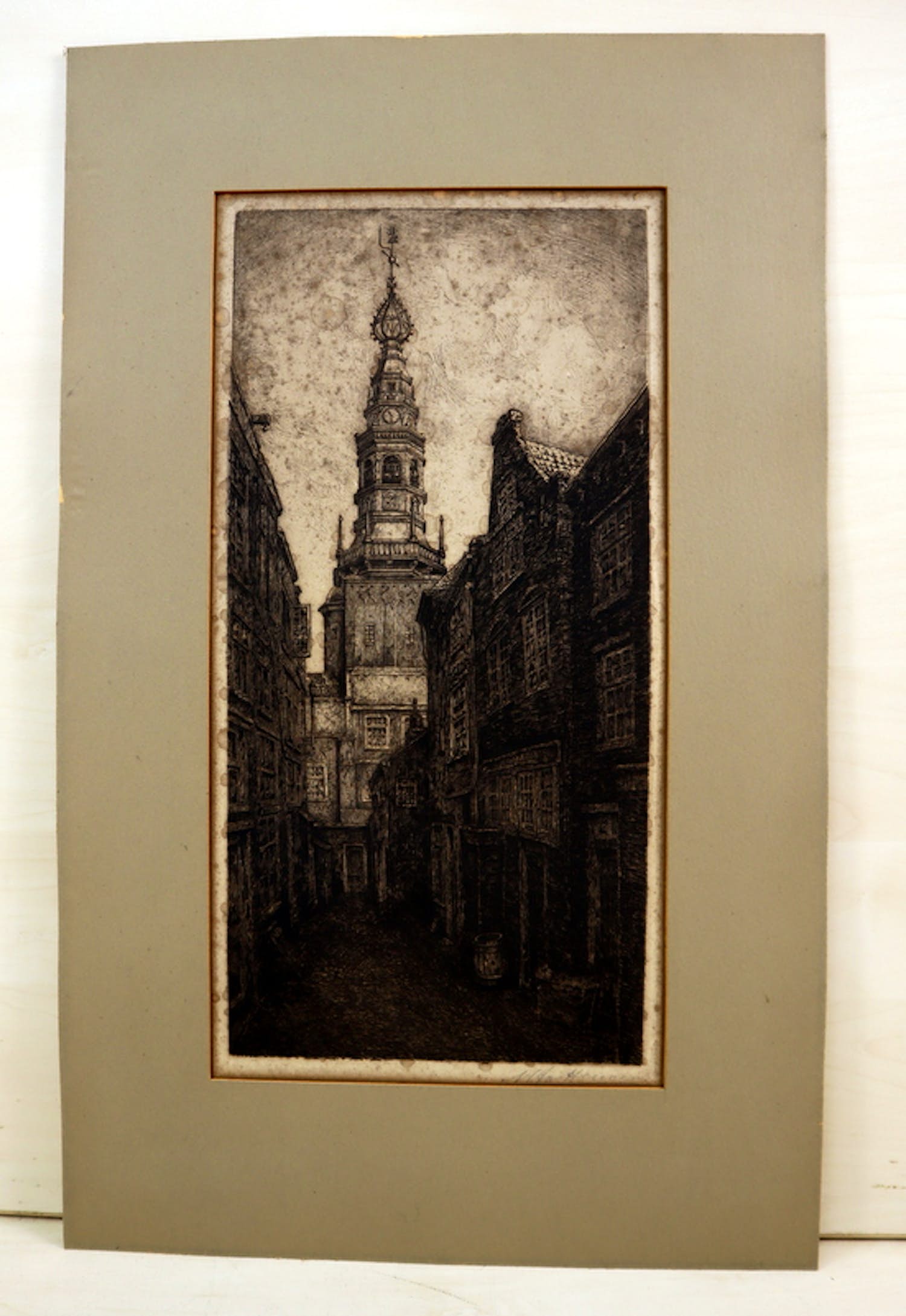 Niet of onleesbaar gesigneerd - Stadsgezicht kopen? Bied vanaf 1!