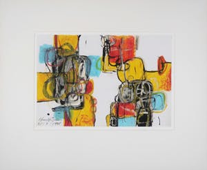 Hans Heijman - Gemengde techniek op papier, Maakbaarheid kopen? Bied vanaf 1!