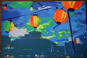 Henk van der Vet - Kleurenzeefdruk - Fokker Friendship in China kopen? Bied vanaf 30!