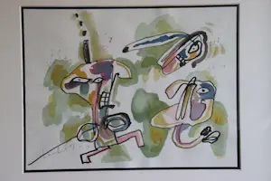 Lucebert - Compositie met 3 figuren kopen? Bied vanaf 1200!