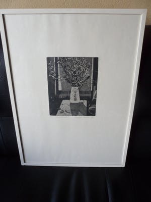 Marijke de Wit - Ets, "Bloem stilleven". kopen? Bied vanaf 20!