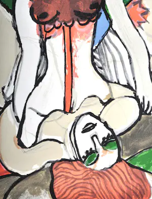 Corneille - La nuit étoilée - litho- Gesigneerd - 69,5x49,5 cm - 1975 kopen? Bied vanaf 325!