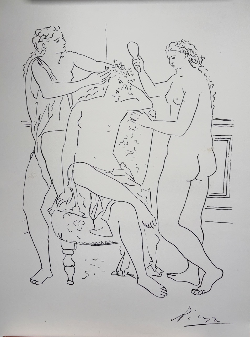 Pablo Picasso - Trois nus à la toilette kaufen? Bieten Sie von 25!
