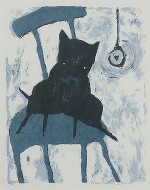 Peter Bastiaanssen - Zeefdruk, Dog tweeluik - Ingelijst kopen? Bied vanaf 1!