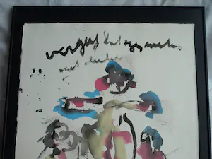 Anton Heyboer - Acrylverf, 3 Vrouwen, 'Vergeef het mij..." – Ingelijst , 91 x 61 cm. kopen? Bied vanaf 150!