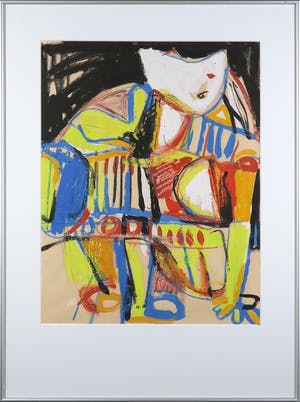 Alexander Theo van Ravenswaaij - Gouache, Distant drum - Ingelijst kopen? Bied vanaf 60!