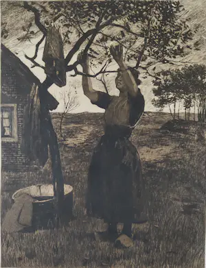 Willem Witsen - Vrouw bij appelboom kaufen? Bieten Sie von 250!