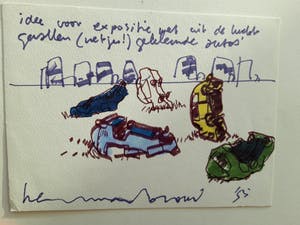 Herman Brood - gekleurde auto's kopen? Bied vanaf 220!
