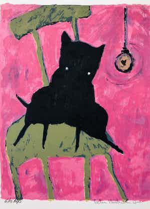 Peter Bastiaanssen - Hondje op stoel I verkocht voor € 45!