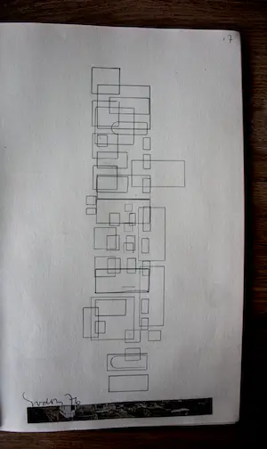 Siep van den Berg - collage/pentekening - 1976 kopen? Bied vanaf 75!