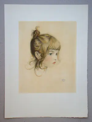 Walter Sauer - Portret van Nicole - 1930 - Heliogravure, gesigneerd en gedateerd kopen? Bied vanaf 100!