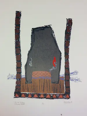 Buy Prasadam - Zeefdruk, Lot van 10 abstracte composities? Bid from 80!