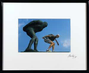 Paul Huf - Foto, - De Elfstedenrijder - Ingelijst verkocht voor € 45!