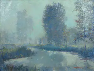 Josef Verheijen - Olieverf op doek, Landschap - Ingelijst kopen? Bied vanaf 50!