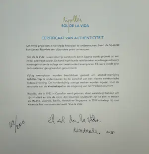 Buy Juan Garcia Ripolles - handgekleurde reliëfdruk | 'Sol de la vida' | 2023 (LUXE INGELIJST)? Bid from 425!