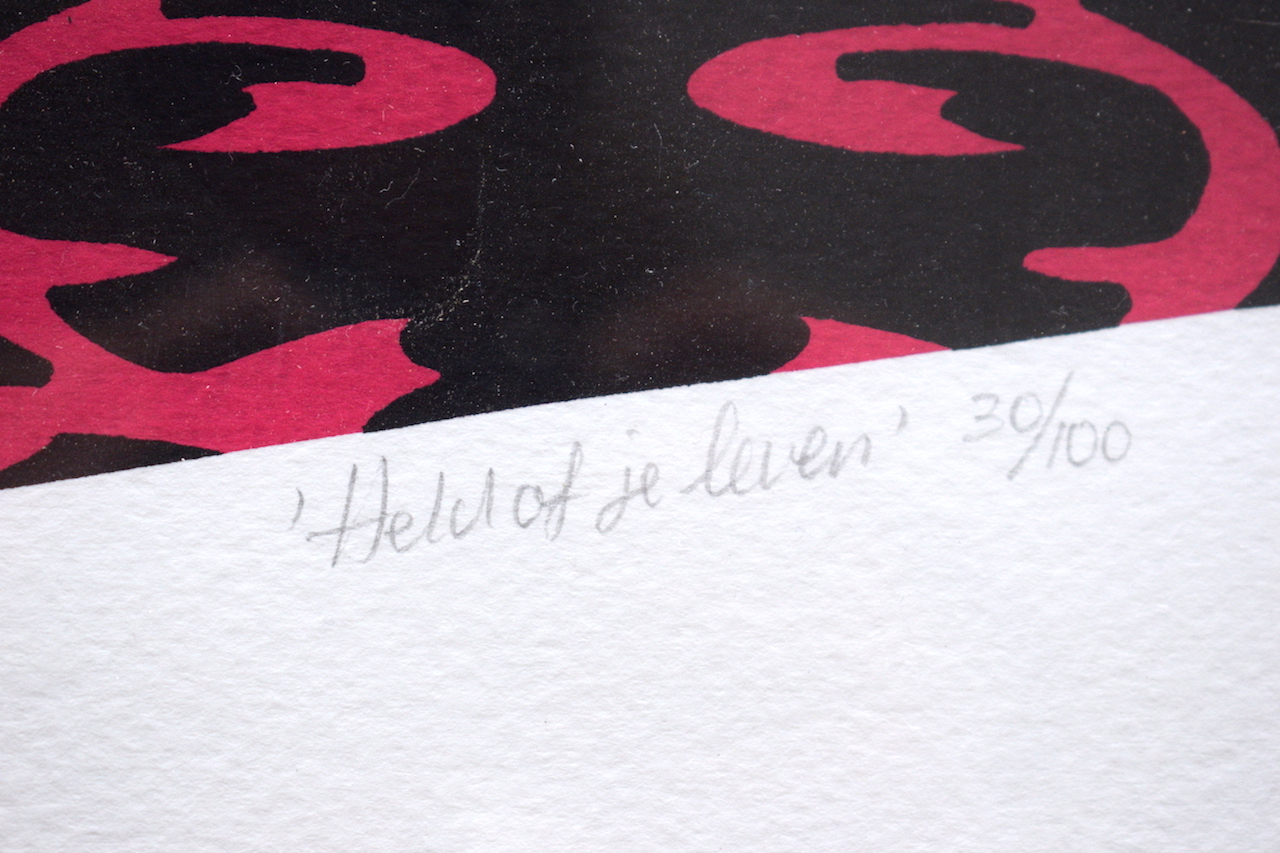 Niet of onleesbaar gesigneerd - Marien Bakker - Abstracte zeefdruk kopen? Bied vanaf 1!