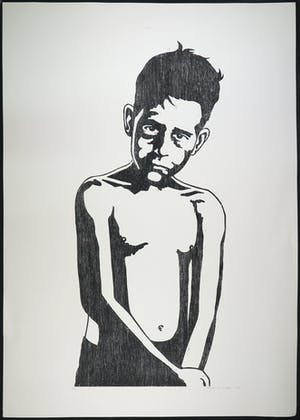 Mariska van Duffelen - Houtsnede, Zonder titel kopen? Bied vanaf 1!