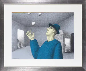 Sven Hoekstra - Zeefdruk, Zonder titel - Ingelijst kopen? Bied vanaf 1!