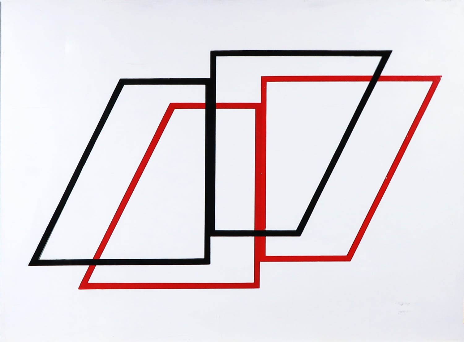 Ilona Kósa - Zeefdruk op hardboard en plexiglas, Variatie A.E. - Ingelijst kopen? Bied vanaf 1!