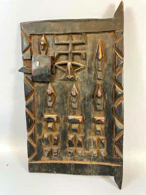 Dogon - 210832 - Old & Tribal used African Dogon Granary Door - Mali. verkocht voor € 1!