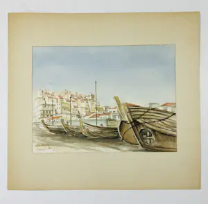 Buy H.F. van Goor-Methorst - Albufeira, stadsgezicht? Bid from 55!