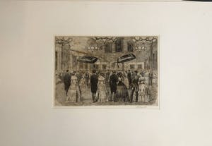 Ed Merk - Bewerkte collage van oude gravures - Ontvangst kopen? Bied vanaf 50!