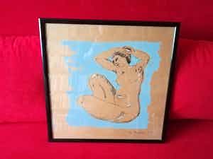 Marius van Beek - studie van naakte vrouw verkocht voor € 50!