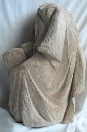 Niet of onleesbaar gesigneerd - Buste , aardewerk – Mozes en de tien geboden - gesigneerd - 1967 kopen? Bied vanaf 1!