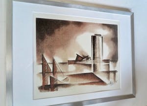 Jeroen Henneman - Westeinderplas met Zeilschepen en Watertoren - Litho - Kleine oplage kopen? Bied vanaf 10!