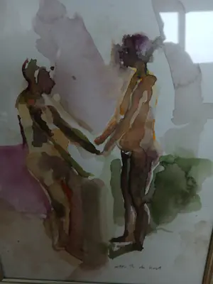 Otto B. de Kat - Onbekend. Een naakte man en vrouw kopen? Bied vanaf 175!