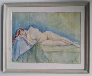 Clemens van Lamsweerde - Naakt. Liggende vrouw. kopen? Bied vanaf 95!