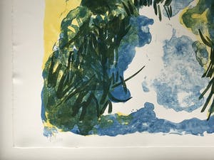 Jan Sierhuis - Grote litho van kleurrijk landschap kopen? Bied vanaf 48!